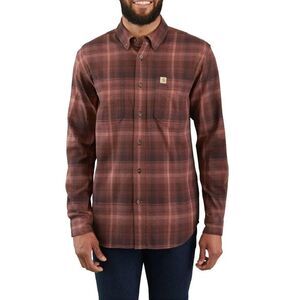 Carhartt® Men's Rugged Flex Hamilton Plaid Long Sleeve Shirt Relaxed Fit